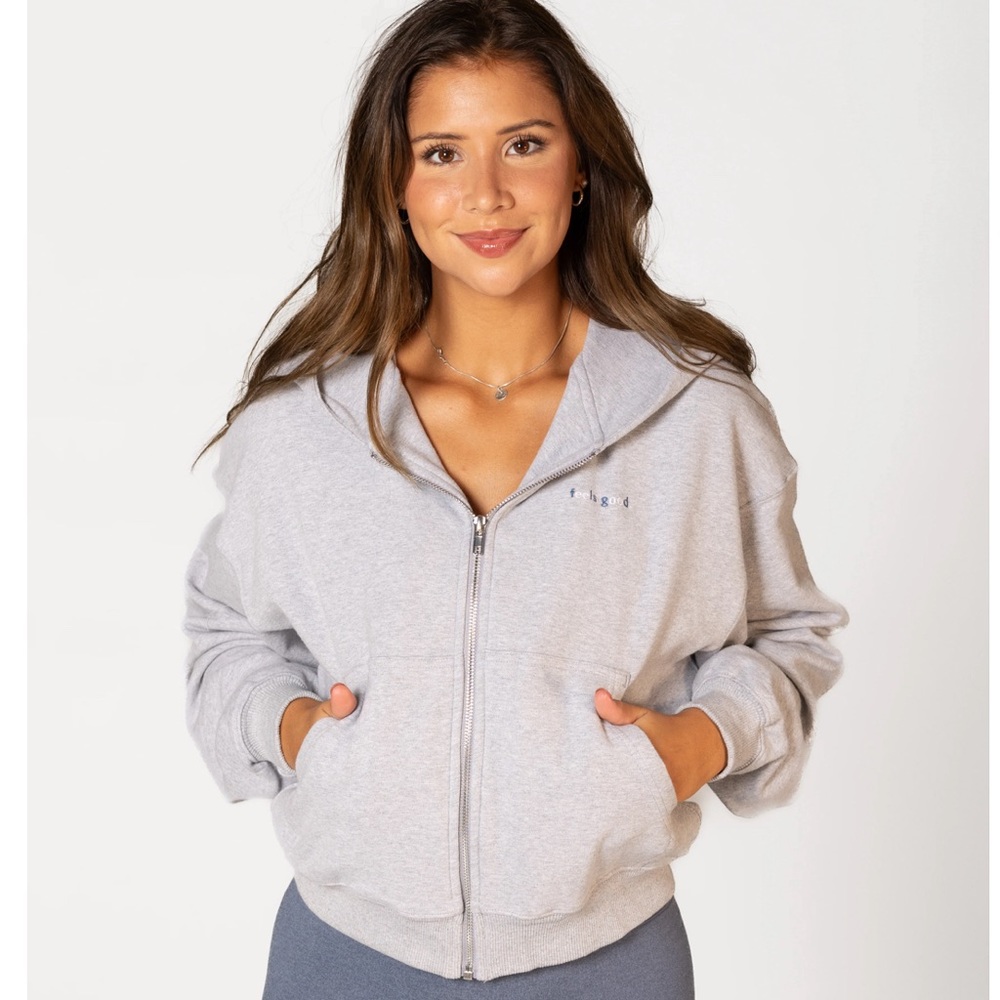 P’TULA 2 CROPPED HOODIES size small NEW